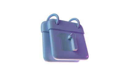 3D Model daily  calendar day 1