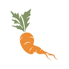 Carrot icon logo design