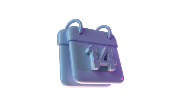 3D Model daily  calendar day 14