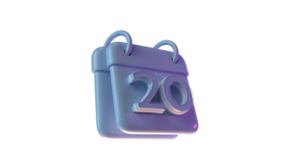 3D Model daily  calendar day 20