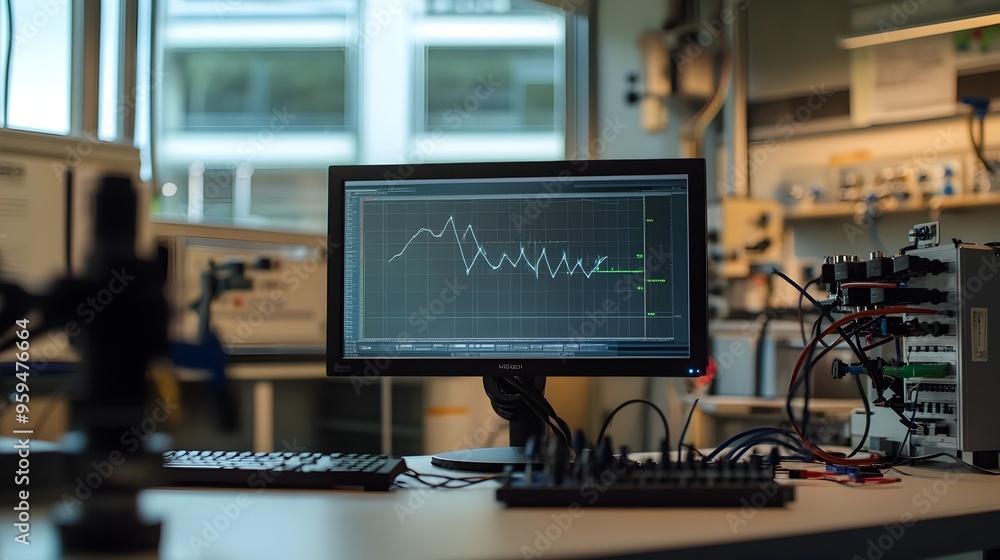 Poster digital simulation of harmonic motion in a physics laboratory setting