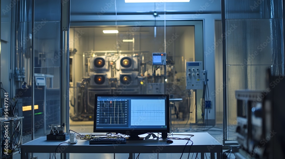 Poster simulated nuclear physics experiment in controlled lab environment
