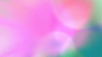 pink green gradient background with grainy defocused bokeh blur noise effect for copy space