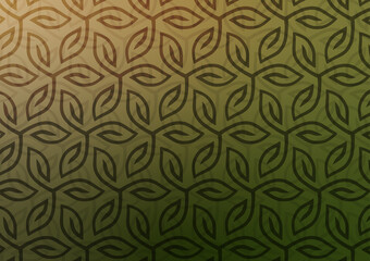 Pattern flower brown line wallpaper background