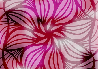 Mandala pink soft geometry flower background