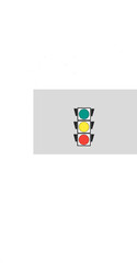 Traffic light icon design vector for template and background 