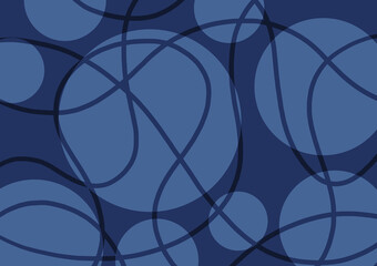 Abstract random blue line presentation background
