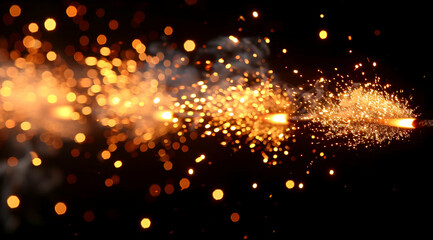 Fototapeta premium Sparkler Bokeh Abstract Background