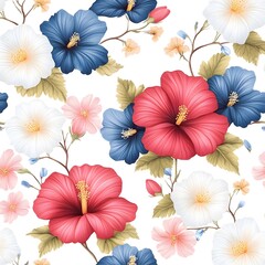 Floral Pattern A pattern featuring flowers, often used in clothing and home decor.,