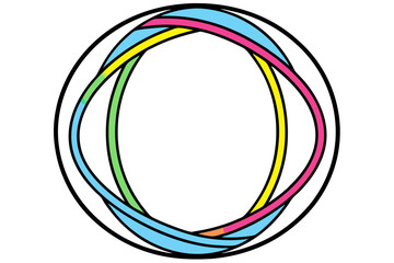 Simple caligraphic circle