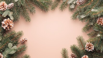 Merry Christmas and Happy New Year festive colorful composition. Christmas background. Xmas banner and holiday poster