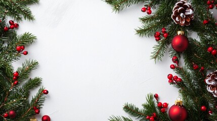 Merry Christmas and Happy New Year festive colorful composition. Christmas background. Xmas banner and holiday poster