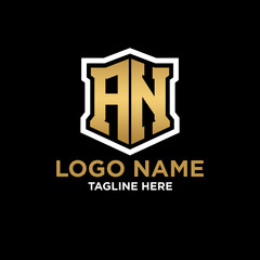 INITIAL LOGO HEXAGON