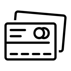 credit card line icon