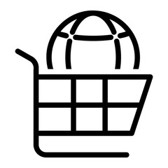 online store line icon