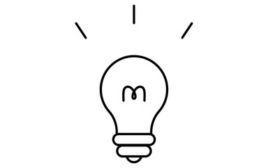 Light bulbs, business icons for targets, goal attainment, and goals