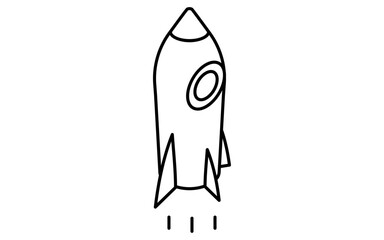 Business icons for rocket launches, target and goal achievement, and goal, isometric illustrations