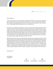 Vector Professional Business Company stylish letterhead design