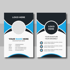 Modern and Clean Business id Card Template Design