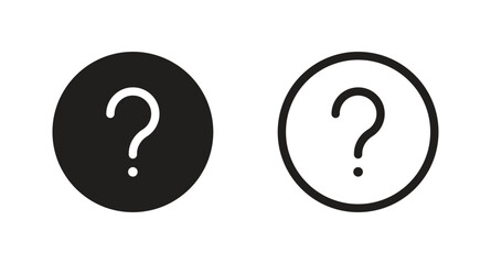 Question Mark in Bubble Icon Vector. question icon vector