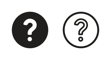 Question Mark in Bubble Icon Vector. question icon vector