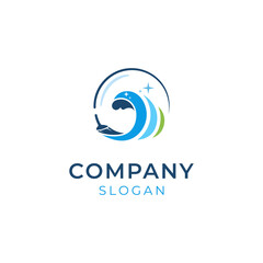 Obraz premium Cleaning service logo design template