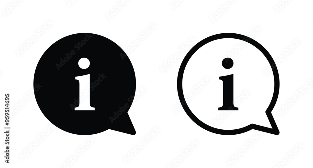 Poster information vector icon. info faq and support icon vector
