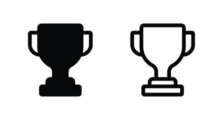 trophy icon vector. Trophy cup symbol icon 