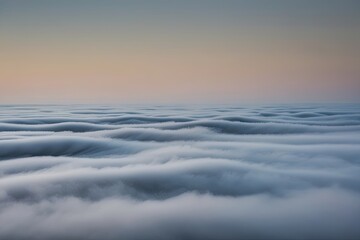 Gray Fog Drifting in Elegant Waves and Subtle Hues