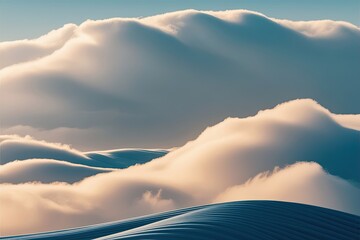 Crisp Abstract Cloud Background with Smooth Waves and Vibrant Texture Design