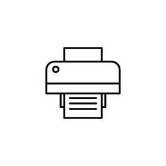 Printer icon vector illustration.vector flat black trendy style illustration..eps