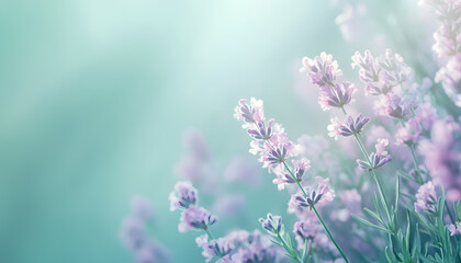 Obraz premium A single pastel color, such as mint green or lavender, providing a soothing and simple backdrop