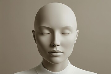 Serene Design Minimalist Graphic Representing Tranquility and Neutral Vibes