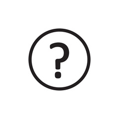 Question icon vector, question mark trendy style illustration for web and app..eps