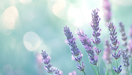 Obraz premium A single pastel color, such as mint green or lavender, providing a soothing and simple backdrop