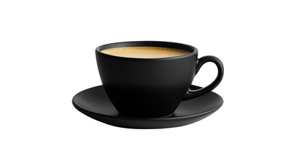 Obraz premium side view of coffee transparent isolated on white png