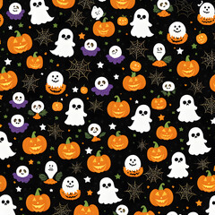 halloween seamless pattern