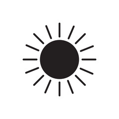 Sun icon vector illustration. Brightness sign trendy style illustration for web and app..eps