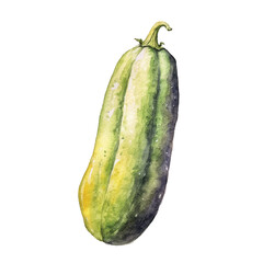 Watercolor of Bean isolated white background
