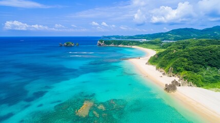 beach, umbrella, sea, woman, summer, ocean, sky, sand, vacation, water, parasol, travel, beauty, tropical, holiday, relax, nature, dress, sun, coast, leisure, relaxation, sunny, fashion, paradise