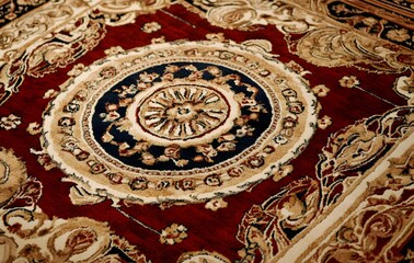 Obraz premium 36. **Full-size classic Oriental rug design with a seamless array of intricate medallions and borders**