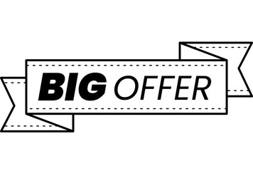 Fototapeta premium Big Offer Special Discount