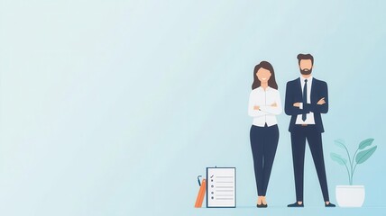 Seasonal planner with changing icons, adaptable design, flat design illustration