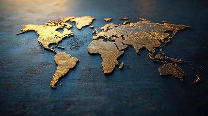 Blender 3D render of a world map with obesity hotspots highlighted, symbolizing the global nutrition epidemic, isolated background, perspective shot.