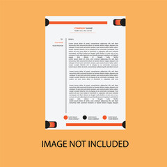 Coeporate minimal business letterhead design