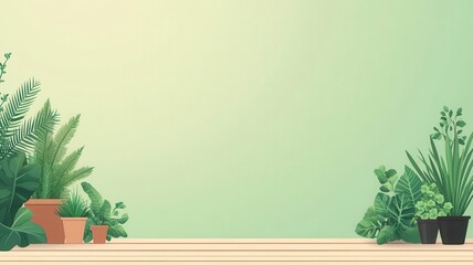 Garden planner with plant icons, natureinspired design, flat design illustration