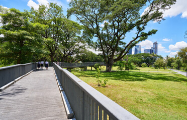 Benjakitti Park in Bangkok, Thailand
