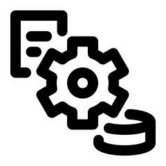 etl, extract, transform, load, data warehouse outline icon