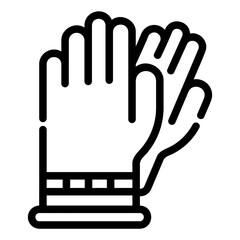 gloves Line Icon