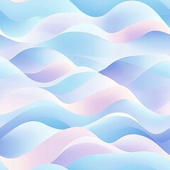 Obraz premium Seamless pattern of gentle, flowing abstract waves with a soft gradient